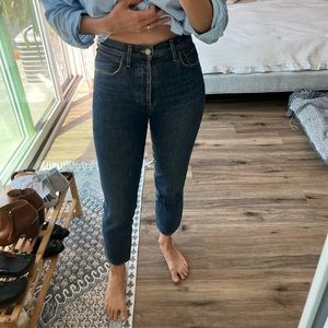 AGOLDE Riley Jeans High Rise Straight Crop